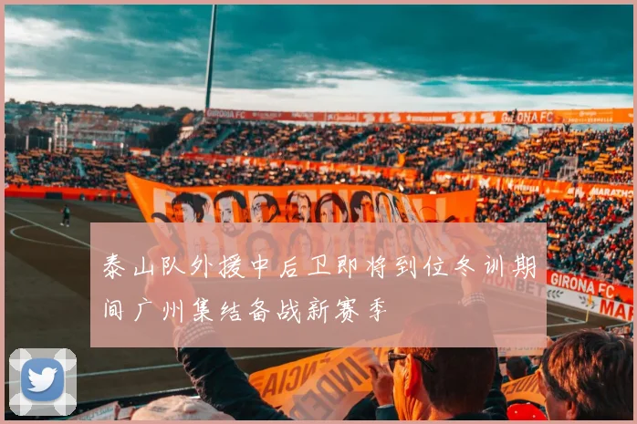 泰山队外援中后卫即将到位冬训期间广州集结备战新赛季